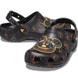 Disney Halloween Mickey Mouse Crocs M7/W9 NWT--Glow in the Dark!